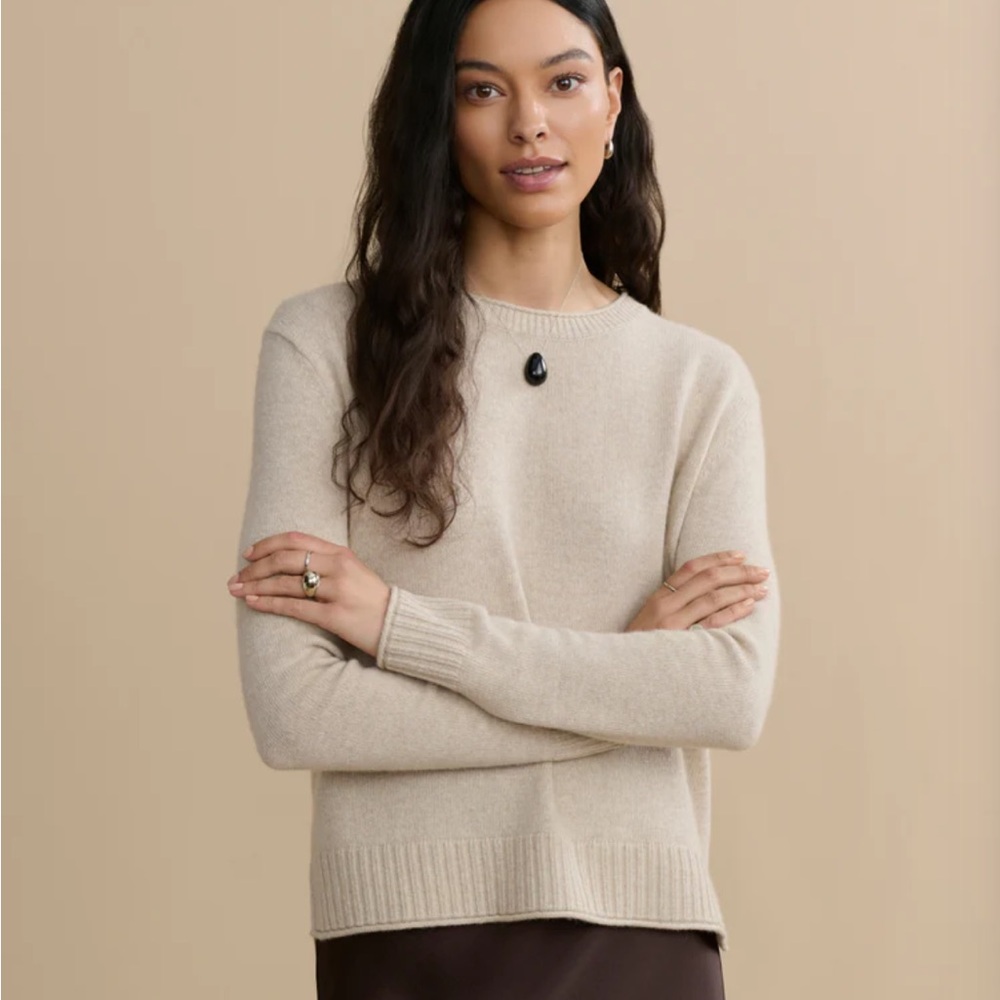 Jenni Kayne Everyday Sweater Oatmeal size XL